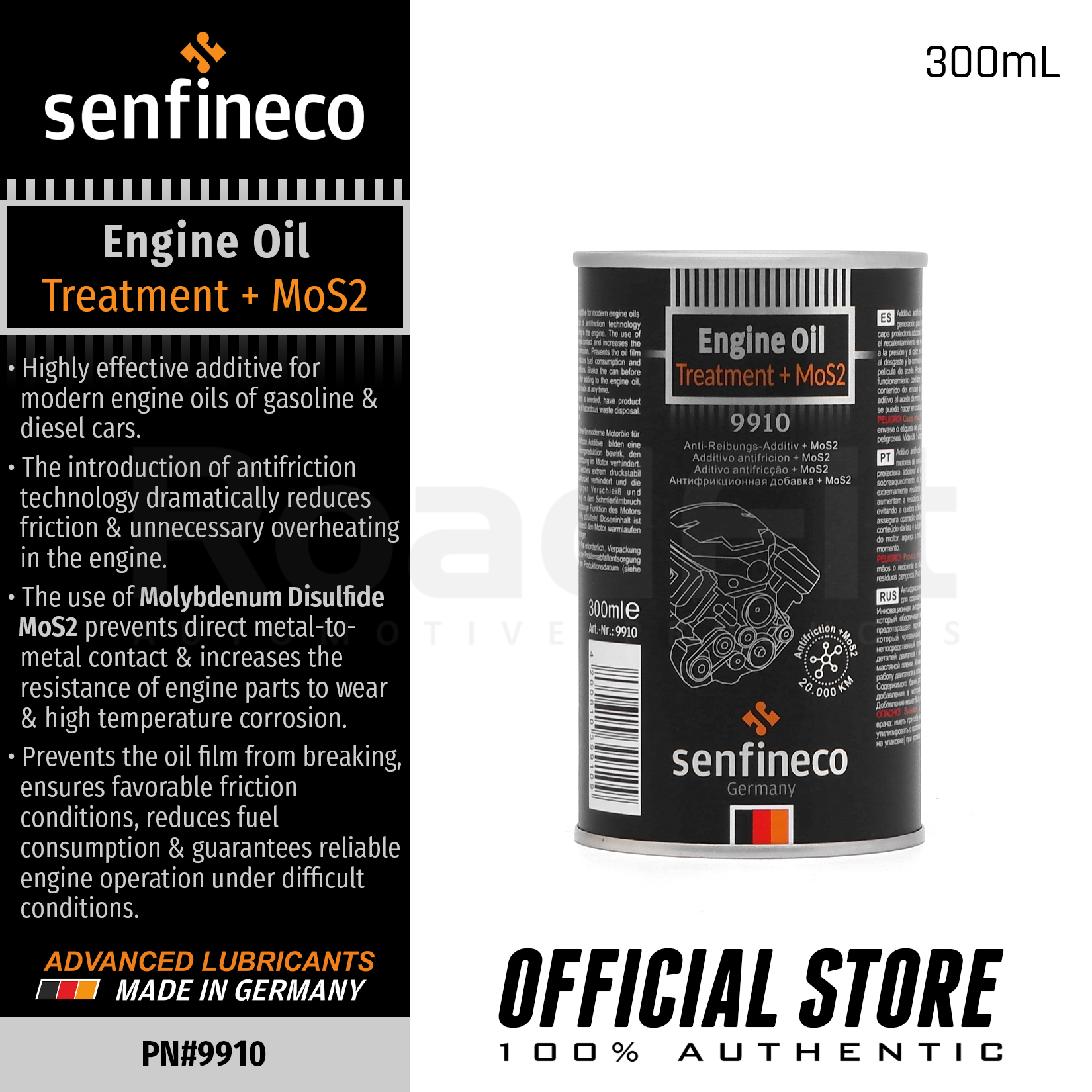 SENFINECO ENGINE OIL 300ML