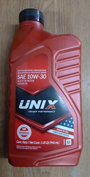 UNIX 10W-30 SEMI-SYNTHETIC QT