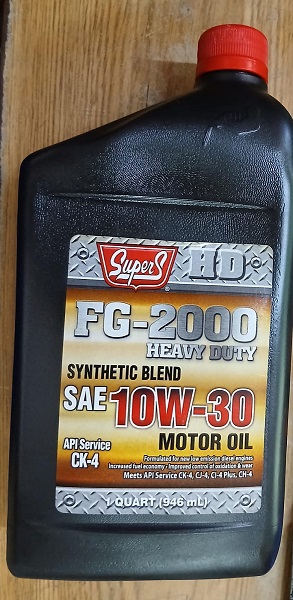 SUPER S FG2000 SINTHETIC BLEND 10W-30 QT